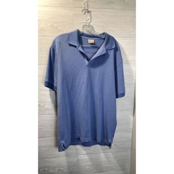 Jos. A. Bank Mens Regular-Fit Polo Shirt Short Sleeve Stripe‎ Collared Shirt - Picture 3 of 4